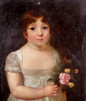 Jacques Laurent Agasse - Portrait Of A Young Girl