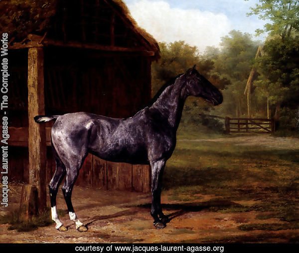 LORD HEATHFIELD ON HORSEBACK HORSE PAINTING BY JACQUES LAURENT AGASSE REPRO 
